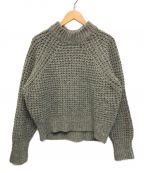 45R（）の古着「ワッフルウール紡のビッグセーター」｜グレー
