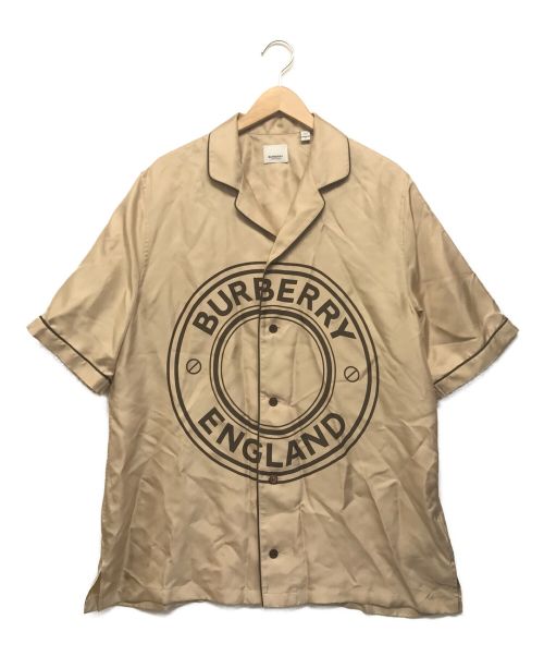 BURBERRY（バーバリー）BURBERRY (バーバリー) logo-graphic short-sleeve shirt ベージュ サイズ:Mの古着・服飾アイテム