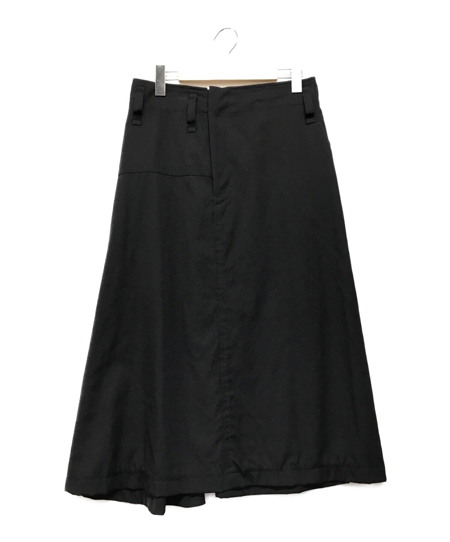 YOHJI YAMAMOTO (ヨウジヤマモト) フレアスカート ブラック サイズ:1