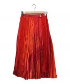 sacaiサカイ）の古着「Plaid Scarf Skirt」｜オレンジ