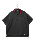 kolor/BEACON（）の古着「ロゴ刺繍 ポロシャツ」｜ブラック