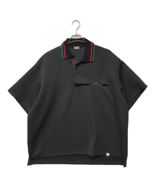 kolor/BEACON（カラービーコン）kolor/BEACON (カラービーコン) ロゴ刺繍 ポロシャツ ブラック サイズ:1の古着・服飾アイテム