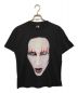 バンドTシャツ（バンドTシャツ）の古着「【古着】Marilyn Manson 2000年 プリントTシャツ」｜ブラック
