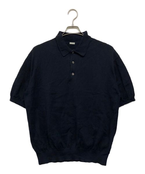 A.PRESSE（アプレッセ）A.PRESSE (アプレッセ) Cotton Knit S/S Polo Shirts ネイビー サイズ:SIZE 2の古着・服飾アイテム
