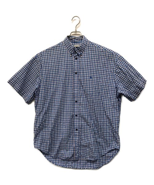 BALENCIAGA（バレンシアガ）BALENCIAGA (バレンシアガ) チェックシャツ ブルー サイズ:SIZE 34の古着・服飾アイテム