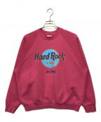 Hard Rock cafeハードロックカフェ）の古着「【古着】スウェット」｜ピンク