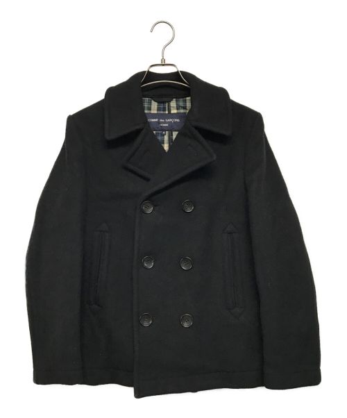 COMME des GARCONS HOMME（コムデギャルソン オム）COMME des GARCONS HOMME (コムデギャルソン オム) Pコート ブラック サイズ:SIZE Sの古着・服飾アイテム