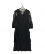 Ameri VINTAGEアメリヴィンテージ）の古着「3WAY LAYERED LACE DRESS」｜ブラック