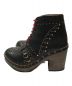 BURBERRY (バーバリー) Riveted Antrim Leather Ankle Boots ブラック サイズ:SIZE 37：17800円
