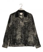 THE CRIMIEザ クライミー）の古着「NOISE LEOPARD LONG SLEEVE RAYON SHIRT」｜グレー
