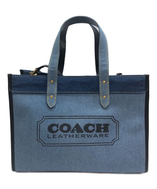 COACH（コーチ）COACH (コーチ) デニム フィールド トートバッグ インディゴの古着・服飾アイテム