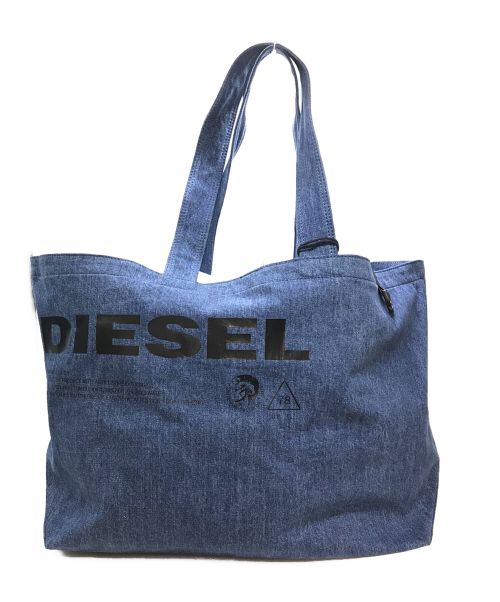 DIESEL（ディーゼル）DIESEL (ディーゼル) デニムトートバッグ インディゴ 未使用品の古着・服飾アイテム