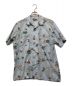 PAPAS ISLAND（パパスアイランド）の古着「オープンカラーコットンシャツ」｜ブルー