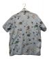 PAPAS ISLAND (パパスアイランド) オープンカラーコットンシャツ ブルー サイズ:48：5800円