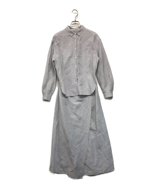mina perhonen（ミナ ペルホネン）mina perhonen (ミナ ペルホネン) march ドレス レッド サイズ:38の古着・服飾アイテム