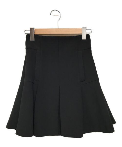 Mame Kurogouchi（マメクロゴウチ）Mame Kurogouchi (マメクロゴウチ) ショートフレアスカート ブラック サイズ:SIZE 1の古着・服飾アイテム