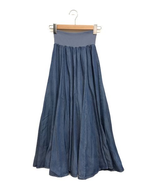 MONILE（モニーレ）MONILE (モニーレ) ウエストリブフレアデニムスカート インディゴ サイズ:SIZE Free 未使用品の古着・服飾アイテム