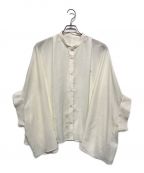 boutique ordinaryブティークオーディナリー）の古着「Wide Poncho Dress Shirts」｜ホワイト