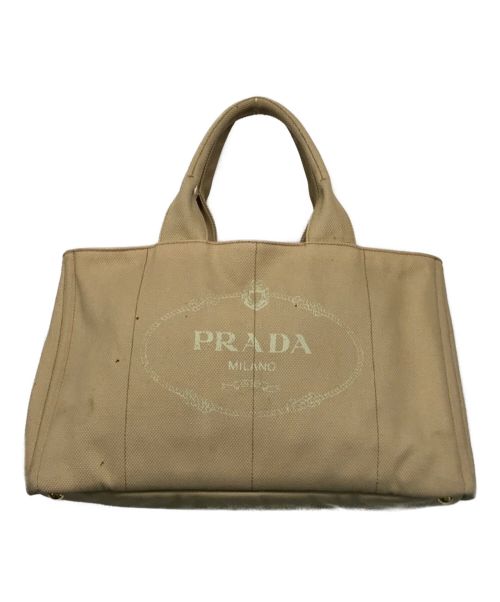 PRADA（プラダ）PRADA (プラダ) カナパハンドバッグ ベージュの古着・服飾アイテム