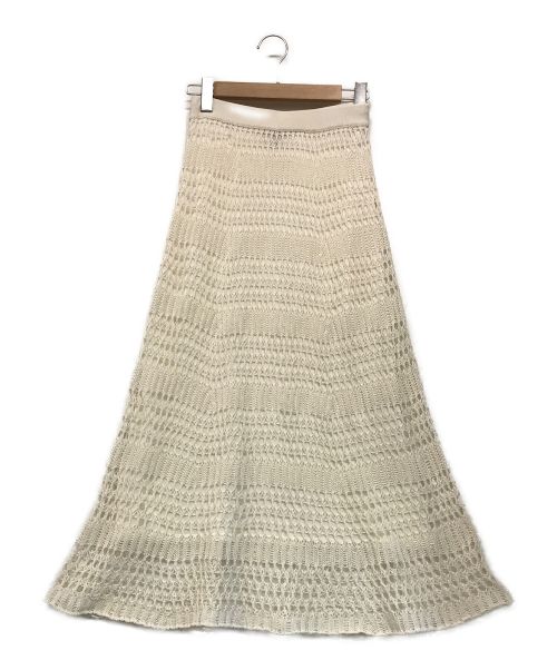 theory（セオリー）theory (セオリー) Tissage Lace Knit SK ホワイト サイズ:Sの古着・服飾アイテム