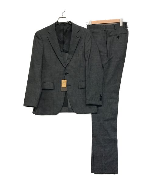 COMME CA MEN（コムサ・メン）COMME CA MEN (コムサ・メン) ハウンドトゥース スーツ グレー サイズ:SIZE M 未使用品の古着・服飾アイテム