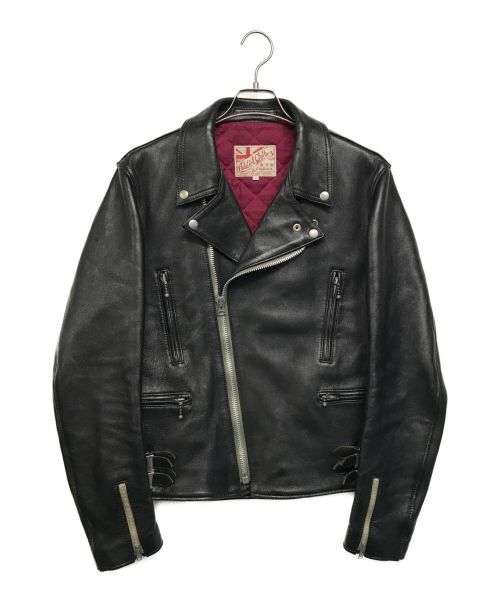ADDICT CLOTHES（アディクト クローズ）ADDICT CLOTHES (アディクト クローズ) シープレザーライダースジャケット ブラック サイズ:SIZE 42の古着・服飾アイテム