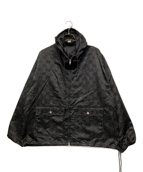 GUCCI（グッチ）GUCCI (グッチ) GG ECO NYLON PARKA ブラック サイズ:52の古着・服飾アイテム