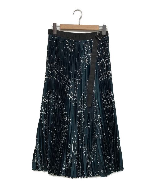sacai（サカイ）sacai (サカイ) Bandana Print Skirt グリーン サイズ:2の古着・服飾アイテム