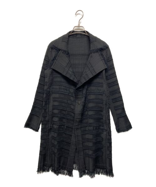 ISSEY MIYAKE（イッセイミヤケ）ISSEY MIYAKE (イッセイミヤケ) フリンジプリーツジャケット ブラック サイズ:2の古着・服飾アイテム