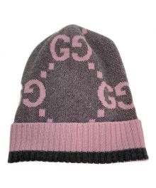 GUCCI（グッチ）の古着「カシミヤニット帽」｜ピンク