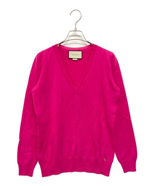 GUCCI（グッチ）GUCCI (グッチ) インターロッキングG セーター ピンク サイズ:SIZE Mの古着・服飾アイテム