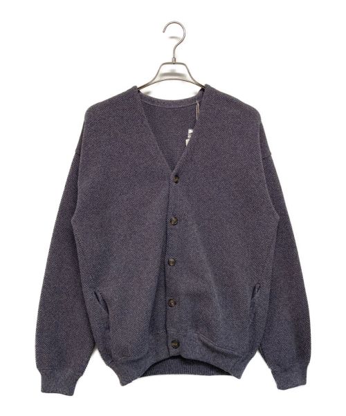 crepuscule（クレプスキュール）crepuscule (クレプスキュール) Moss Stitch V/N Cardigan ネイビー サイズ:SIZE 2の古着・服飾アイテム