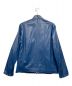 ABAHOUSE (アバハウス) ラムレザージャケット ブルー サイズ:50 未使用品：9800円