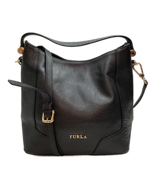 FURLA（フルラ）FURLA (フルラ) 2WAYショルダーバッグ ブラックの古着・服飾アイテム