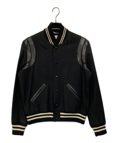 Saint Laurent Paris（サンローランパリ）Saint Laurent Paris (サンローランパリ) Teddy Jacket  ブラック サイズ:SIZE 46の古着・服飾アイテム