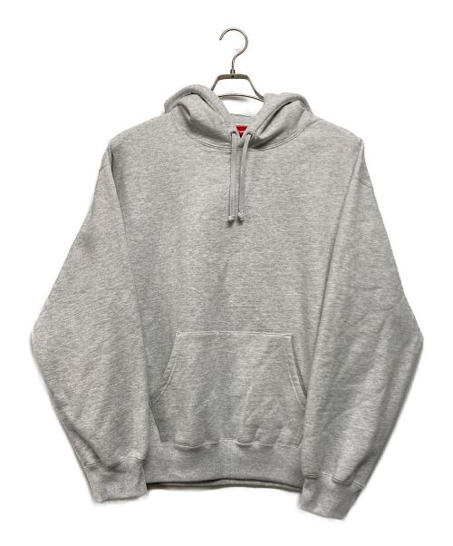SUPREME（シュプリーム）SUPREME (シュプリーム) Satin Applique Hooded Sweatshirt ライトグレー サイズ:SIZE Lの古着・服飾アイテム