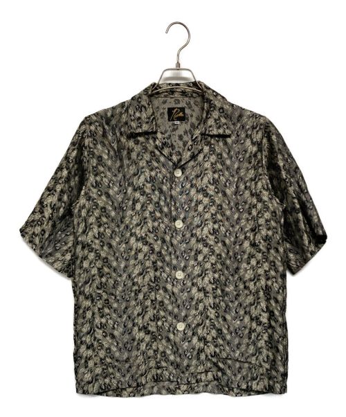 Needles（ニードルズ）Needles (ニードルズ) Leopard jacquard Cabana Shirt グレー サイズ:SIZE XSの古着・服飾アイテム