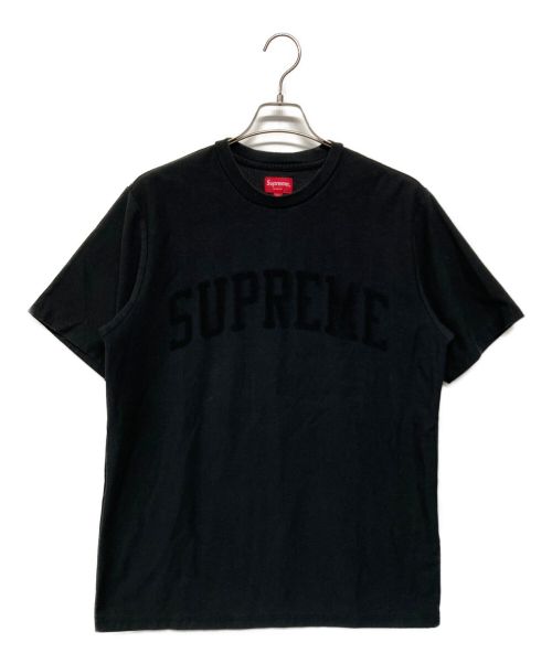 SUPREME（シュプリーム）SUPREME (シュプリーム) Chenille Arc Logo S/S TOP ブラック サイズ:SIZE Mの古着・服飾アイテム