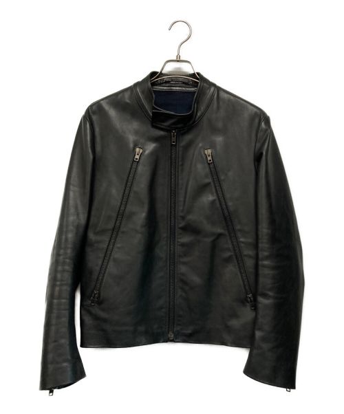Maison Margiela（メゾンマルジェラ）Maison Margiela (メゾンマルジェラ) 八の字ライダースジャケット ブラック サイズ:SIZE 46の古着・服飾アイテム