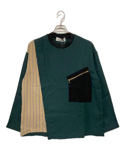 CULLNI（クルニ）CULLNI (クルニ) レイヤードプルオーバーシャツ グリーン サイズ:SIZE 1 未使用品の古着・服飾アイテム