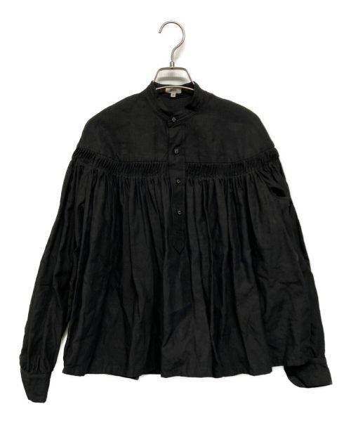 SCYE（サイ）SCYE (サイ) リネン高密度タックロングスリーブブラウス ブラック サイズ:SIZE 36の古着・服飾アイテム