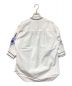 POLO RALPH LAUREN (ポロ・ラルフローレン) エンブロイダード袖刺繍 コットンシャツブラウス ホワイト サイズ:SIZE M：13000円
