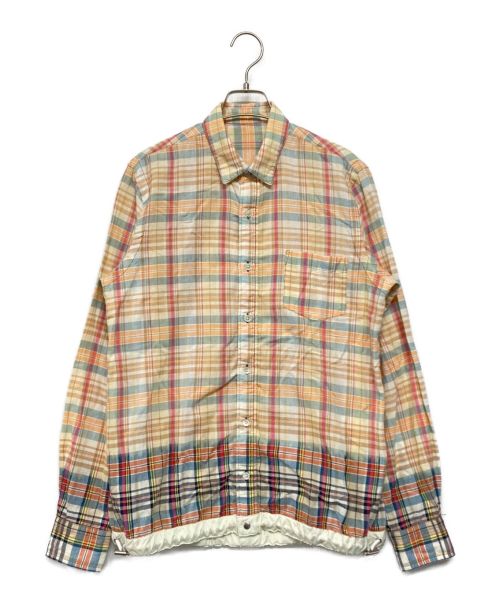 sacai（サカイ）sacai (サカイ) グラデーションチェックシャツ ベージュ サイズ:SIZE 1の古着・服飾アイテム