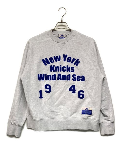 WIND AND SEA（ウィンダンシー）WIND AND SEA (ウィンダンシー) NBAクルーネックスウェット グレー サイズ:SIZE Sの古着・服飾アイテム