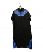TOGA PULLAトーガ プルラ）の古着「インナーレースドレス」｜ブラック×ブルー