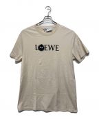 LOEWE×スタジオジブリロエベ×スタジオジブリ）の古着「まっくろくろすけジブリロゴプリントTシャツ」｜ベージュ
