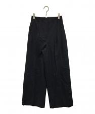 EBURE (エブール) ウールカシミヤポプリンパンツ ネイビー サイズ:SIZE 36