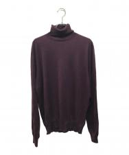 PRADA (プラダ) カシミヤシルクタートルネックニット パープル サイズ:SIZE 50
