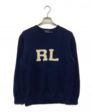 POLO RALPH LAUREN (ポロ・ラルフローレン) INTARSIA RL KNIT/インターシャニット ネイビー サイズ:L
