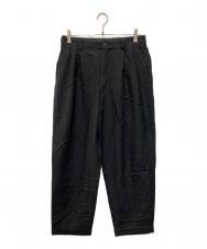 COMME des GARCONS HOMME (コムデギャルソン オム) ウールスラックス ブラック サイズ:SIZE M